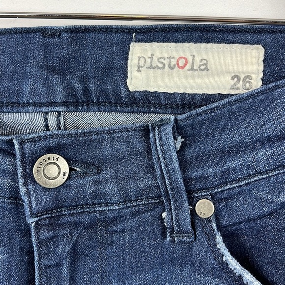 Pistola Aline High Rise Skinny Stretchy Denim Distressed Jeans Size 26 - Picture 7 of 12